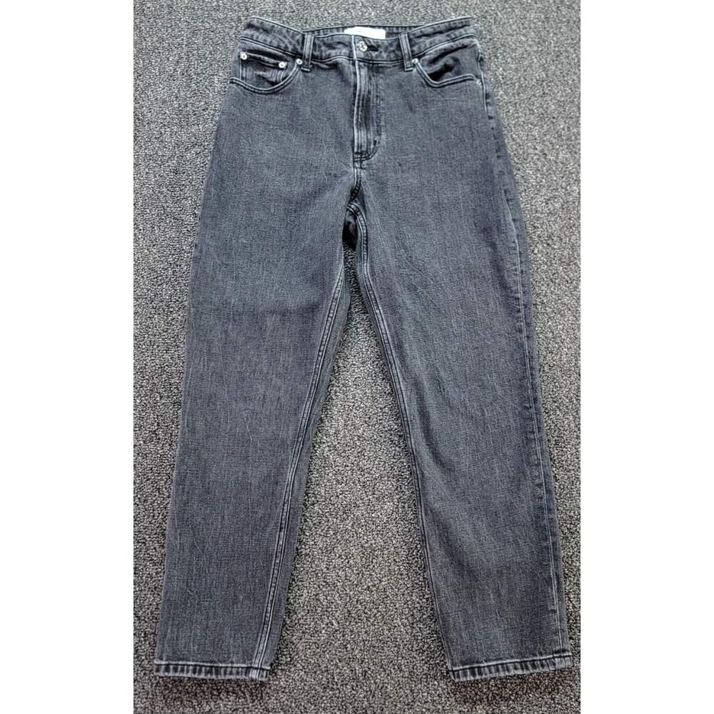 Abercrombie Fitch Jeans Womens 4 Gray Mom High Rise Stretch Curve Love Retro